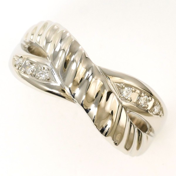 PT900 プラチナ リング 指輪 18号 ダイヤ 0.07 総重量約7.2g ジュエリー 中古 43,092円