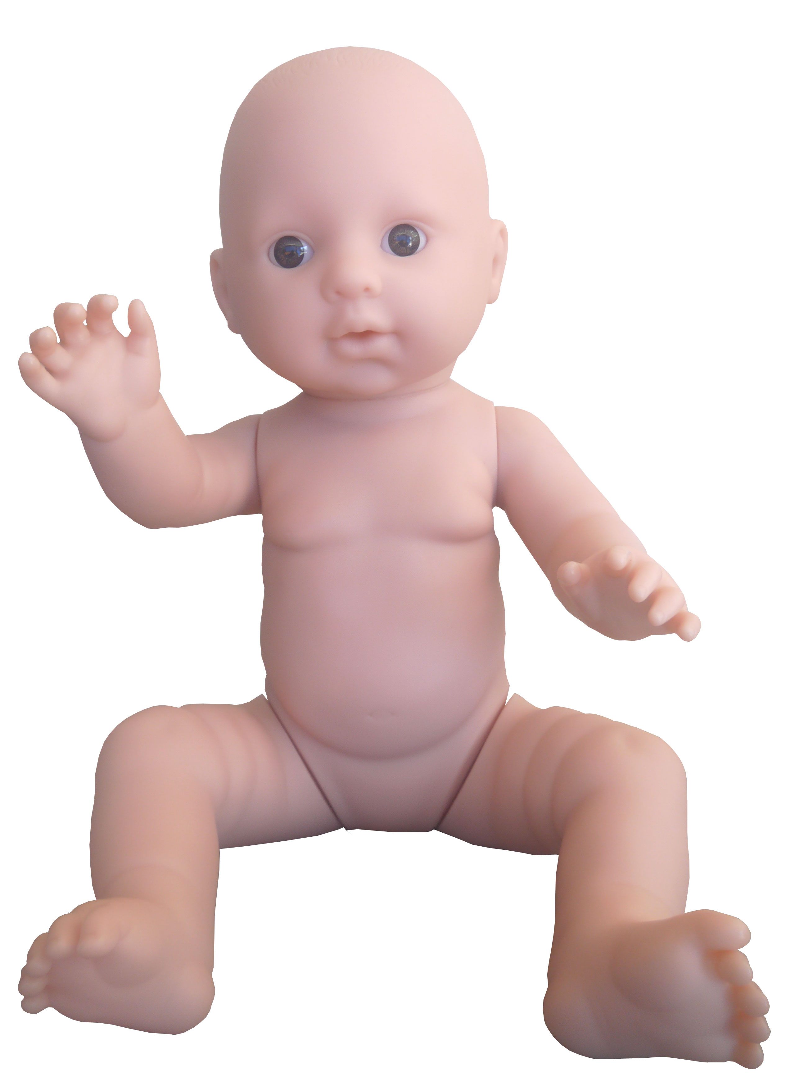 ベビーマッサージ練習用マネキン 長さ 48cm 座高 33cm 重量 1.1kg （ 新生児 赤ちゃん マッサージ トレーニング ボディー ケア)