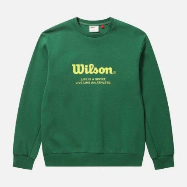 長袖Tシャツ JQS W243003LHT81-GRN ユニ テクコットン スウェットシャツ