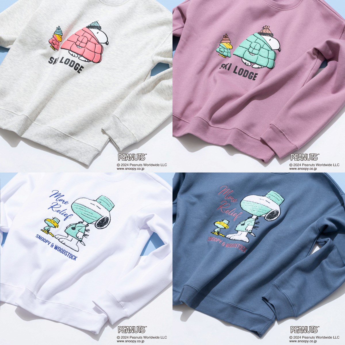 PEANUTS ピーナッツ オリジナルデザイン 裏起毛クルーネックSNOOPY スヌーピー