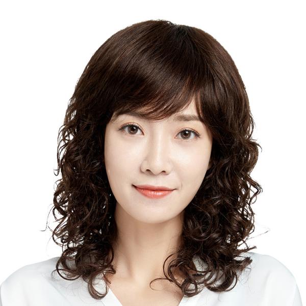 ウィッグ かつら中年 レディース 波カール梨花ファッション真人髪糸中高年 レディース 長カール脱毛対策