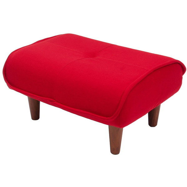 CELLUTANE オットマン ダリアンレッド 日本製 スツール 座面ポケットコイル 一人掛け A281p-563RD メーカー直送