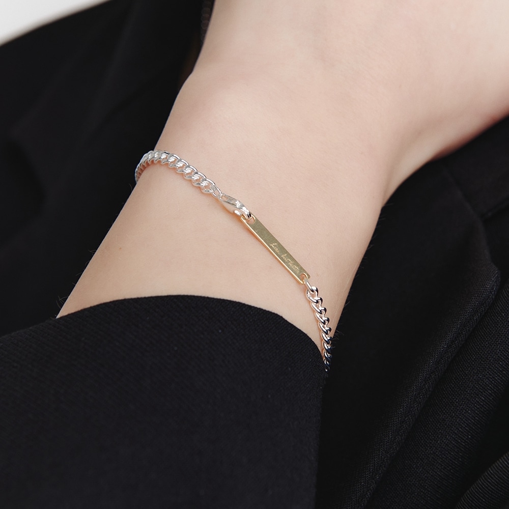 LUNNE シルバー 925 カーブチェーンブレスレット #LSB10