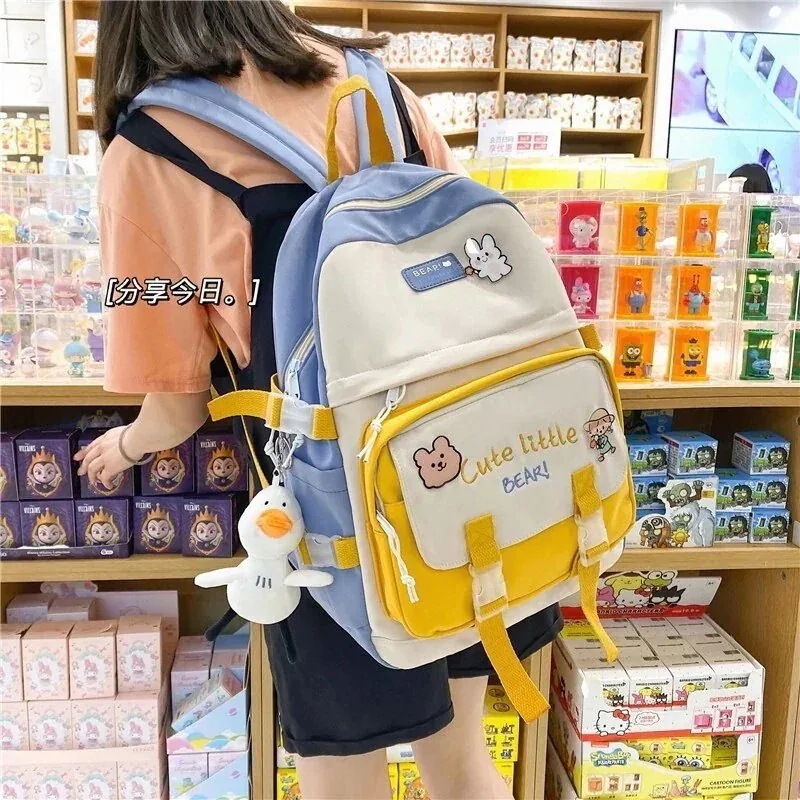 【送料無料】スクールバッグ女性森のバックパック小学生新鮮でかわいいシンプルなバックパック-q250327-2538