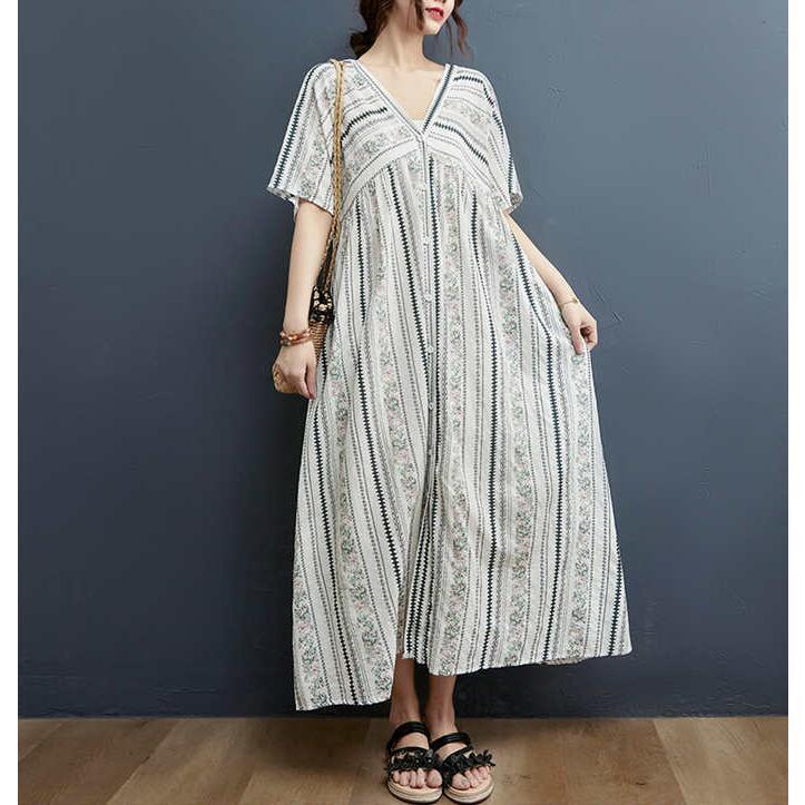 ワンピース 夏 レディース きれいめ 半袖 エスニック風 ロングワンピース リゾートワンピース マキシ 総柄 20代 30代 40代 50代 5,244円