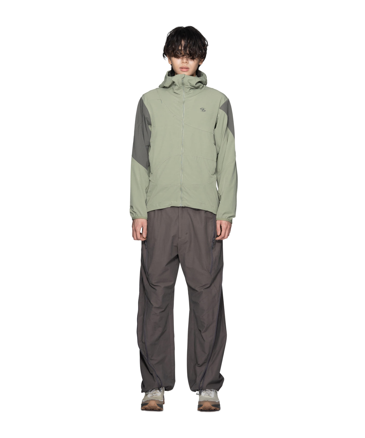 【SANSANGEAR】 23FW INSULATION HOODIE JACKET : LIGHT GREEN