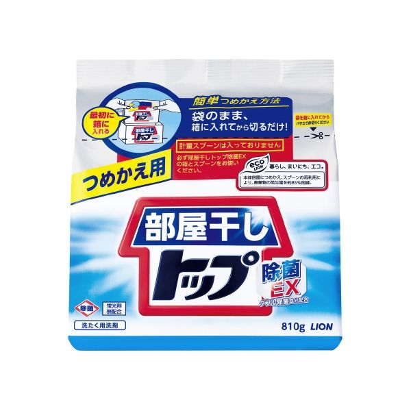 部屋干しトップ除菌EXつめかえ810gx10個