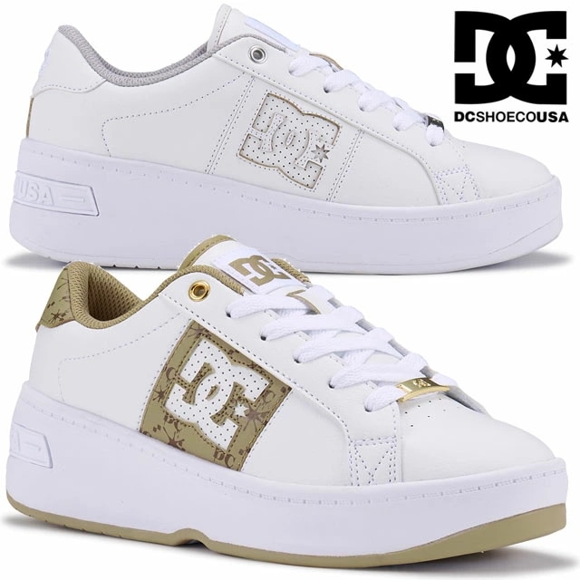 ディーシーシューズ 厚底 靴 白 スニーカー レディース バルミー WBG ホワイト/ベージュ WHT ホワイト/ホワイト ローカット カジュアルシューズ DW251602 DC SHOES