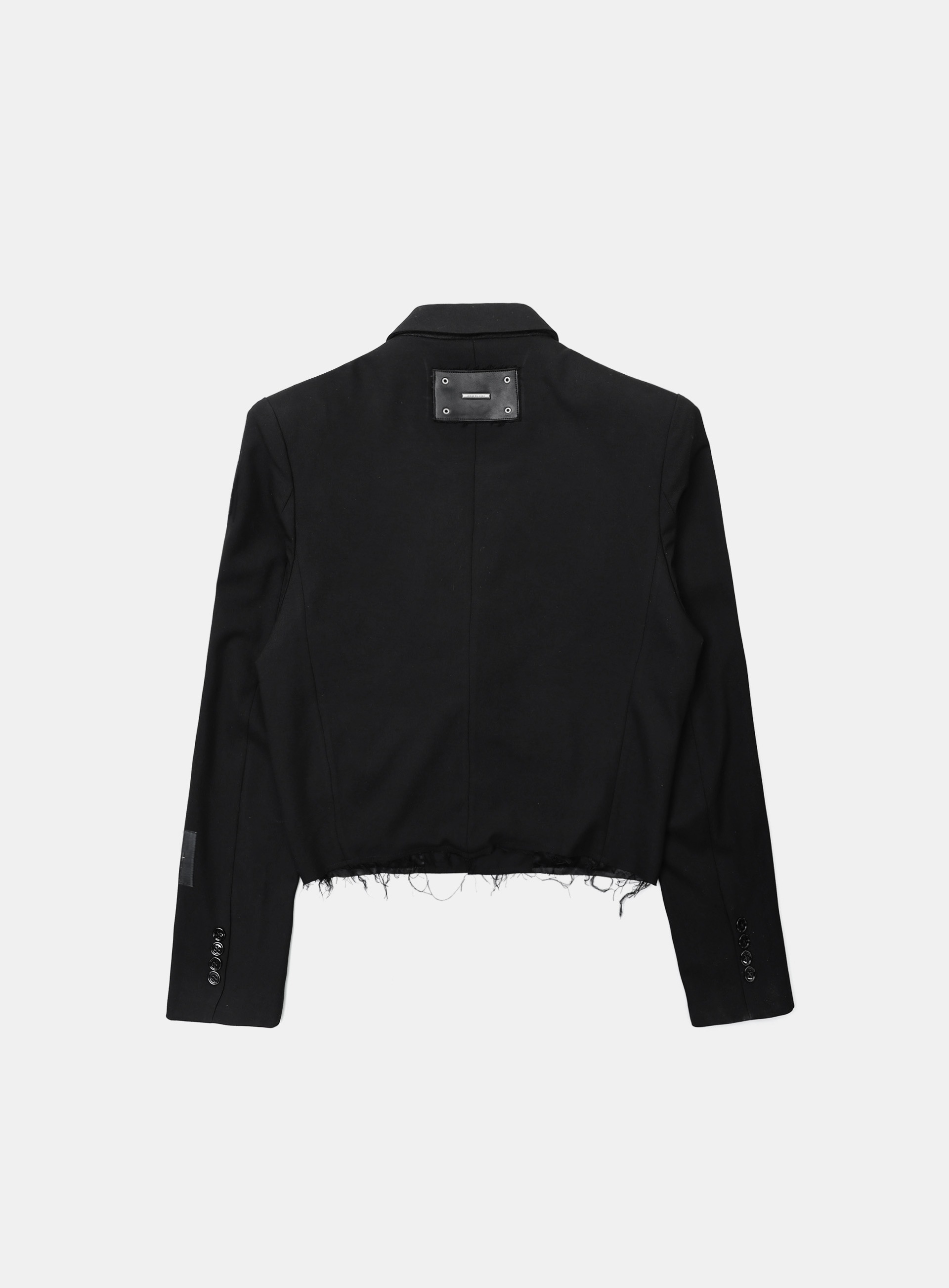 【BADBLOOD】 LOW EDGE CROP BLAZER : BLACK