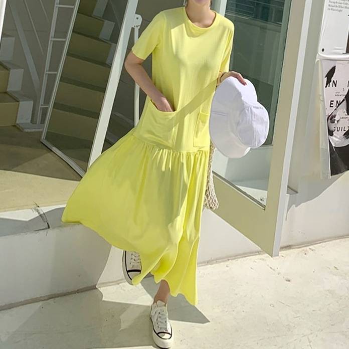 レディース ワンピース ロングワンピース ロング丈 ロング マキシ丈 ミモレ ミモレ丈 半袖 半そで 5,641円