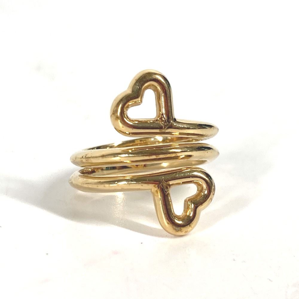 リング・指輪 M61146 Wハート ダブルハート アクセサリー メタル ゴールド