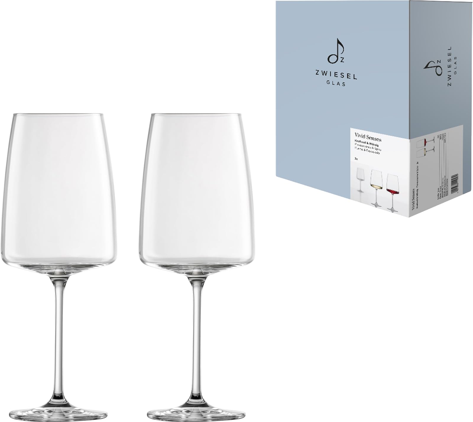 ツヴィーゼル グラス（ZWIESEL GLAS） ワイングラス ヴィヴィッド・センス(センサ) 赤白ワイン兼用 フレーバー＆スパイス 2個ペア マシンメイド m122429