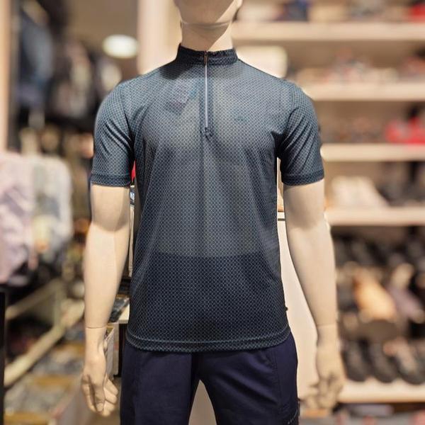 TT4859MGR 男性半袖 冷感メッシュ ハーフジップTシャツ 登山用 (S39929258)