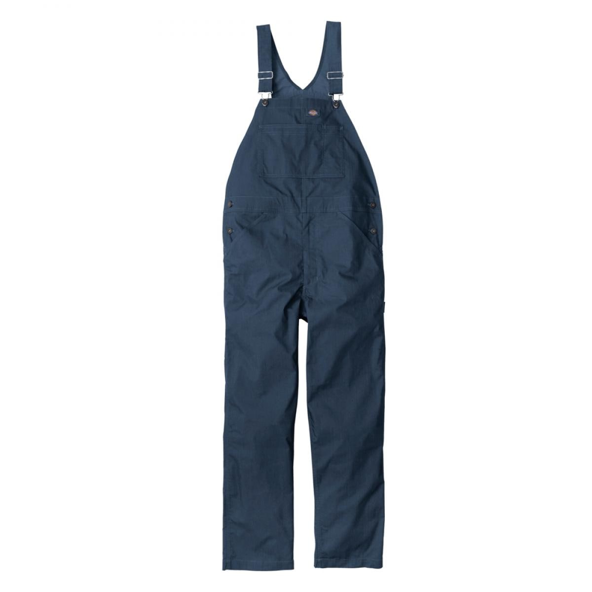 Dickies ディッキーズ ライトT/Cストレッチ オーバーオール インディゴ XS D-6702 接触冷感 吸汗 速乾 夏 コーコス 作業着 作業服