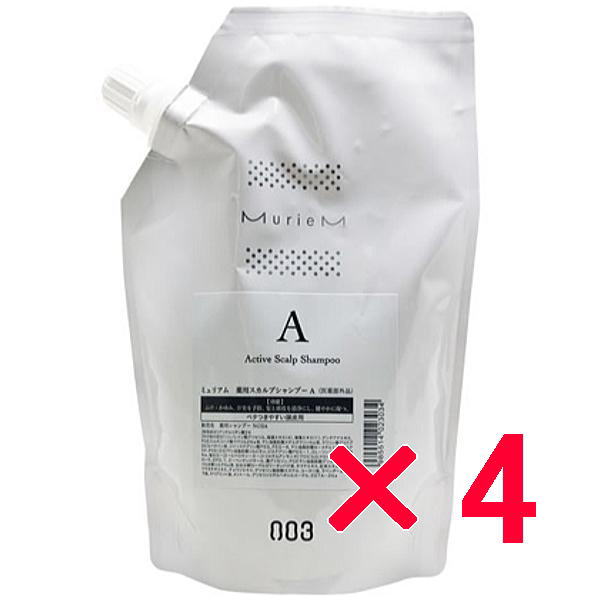 ナンバースリー 003/ミュリアム クリスタル/ミュリアム 薬用スカルプシャンプー A 500ml (詰替用)【4個セット】 7,902円