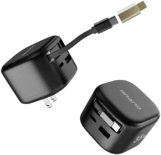 [POZEAL]巻き取り式充電器 35W 充電電源 急速充電器 [3台同時充電＆自動ワンタッチ巻き取り] Type-C対応 で低温充電 自由収納可能 デスク整理に最適 スマホユーザー向け 多機種対応