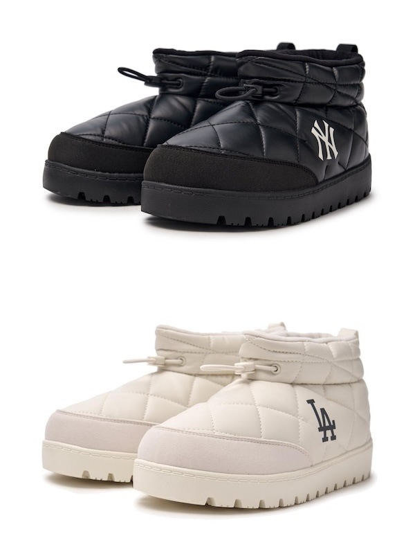 3AWBQWL46韓国限定販売 冬の新商品 男女共用 フラッシュ キルティング ブーツ ニューヨーク ヤンキース