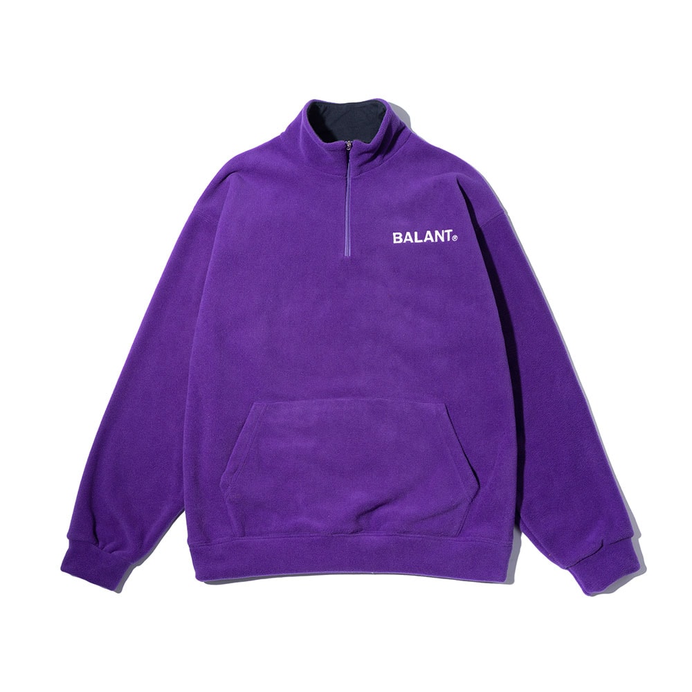 希望と情熱のハーフジップTシャツ（パープル）