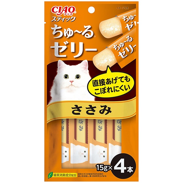 ���Ȃ΃y�b�g�t�[�h �`���I �X�e�B�b�N ������ 15gx4�{