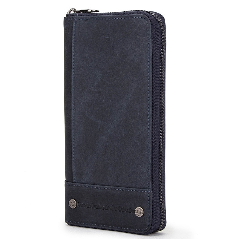 長財布 メンズ 本革 財布 フラップボタン 小銭入れ カードケース かぶせ 無地 ロング ウォレット ブラック メンズ財布 長財布 多機能 本革