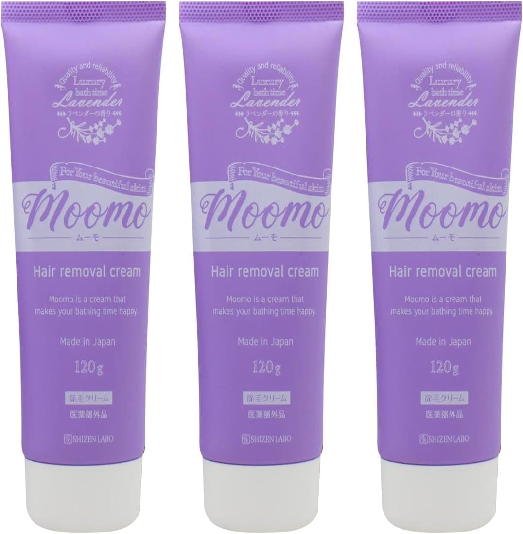 moomo ムーモ 除毛クリーム ムダ毛処理 男女兼用 ボディ用 メンズ 使用可能 120g3本