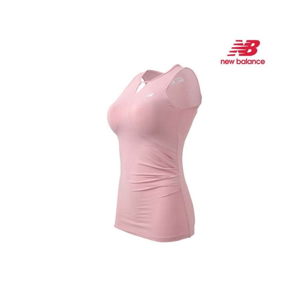 ニューバランスウィメンズシャーリングノースリーブライトピンク NBNG84W322-26