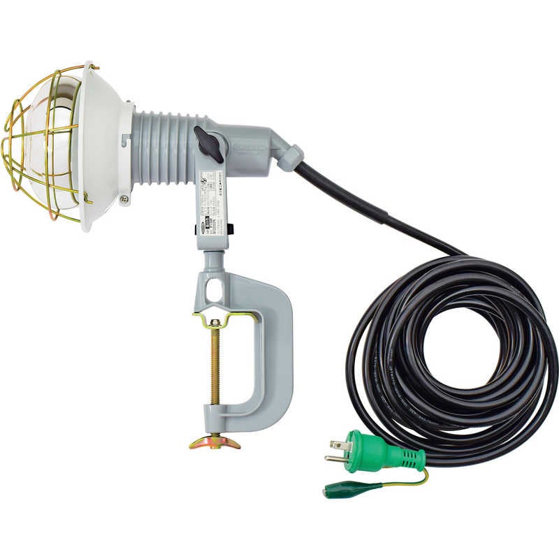 日動工業　日動レフ球投光器100V200W10mアース付 　AF-E210