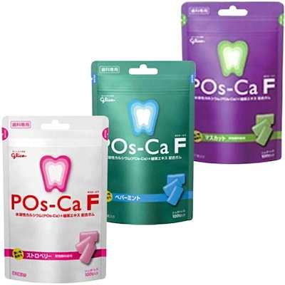 他サイト： 6袋セット ポスカエフ POs-Ca F パウチタイプ 100g ペパーミント マスカット ストロベリー 歯科専用の商品画像