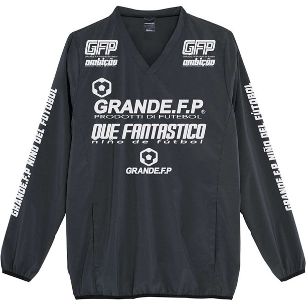 グランデ grande GRFPドライストレッチVネックピステ フットサルピステシャツ (gfph21503-0901)