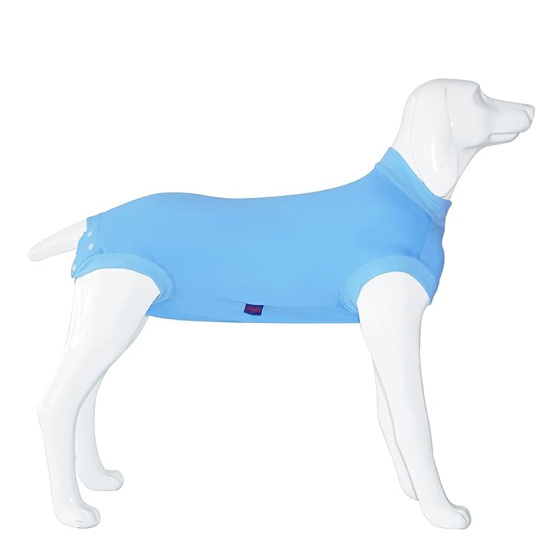 犬 術後服 オス メス兼用 中型犬 大型犬 犬服 犬用介護服 傷舐め防止 傷口保護 皮膚保護 エリザベスカラーに代わる 術後ウェア 離乳 不妊 去勢手術 スナップボタンタイプ 着脱簡単