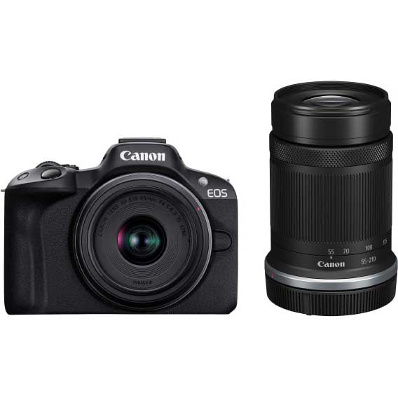 キヤノン EOSR50BK-WZK ミラーレス一眼カメラ「EOS R50」ダブルズームキット（ブラック） EOSR50BKWZK