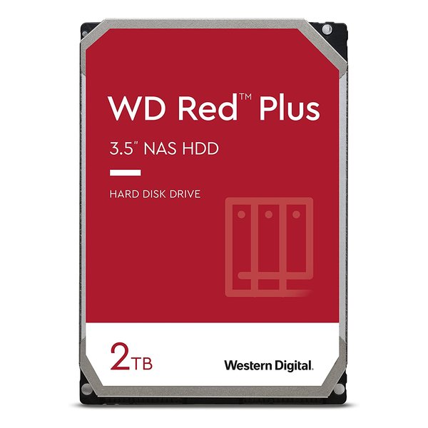 内蔵ハードドライブ 2TB HDD Red Plus レッドプラス 64MBキャッシュ 3.5インチ WD20EFPX