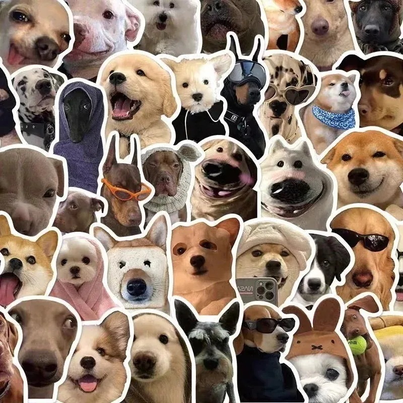 【1つ買うと10つ無料】1枚のトレンド子犬シール個性的アイデア小清新手帳ギターノート防水装飾ステッカー119