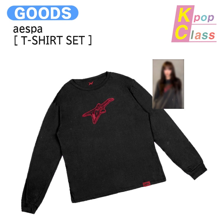 国内発送 aespa [ T-SHIRT SET LONG ver. ] RichMan POP-UP OFFICIAL / 公式グッズ / 予約商品