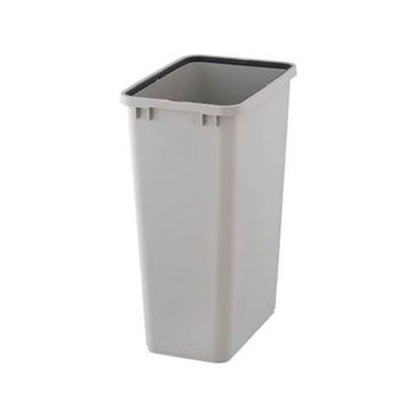 (まとめ)TRUSCO PPペール角型 本体48L グレー TPPK-45-GY 1個(フタ別売)5セット