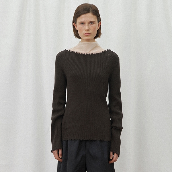 (T-6917)DESTROY RIBBED KNIT