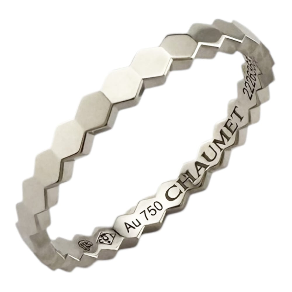ショーメ ビーマイラブ ハニカム リング 指輪 13.5号 18金 K18ホワイトゴールド Chaumet 中古 美品