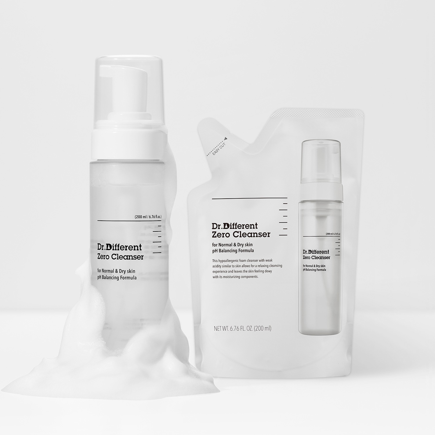 しっとりクレンジング/ドクターディファレントゼロクレンザー中乾性200ml+本品容量詰め替え 6,142円