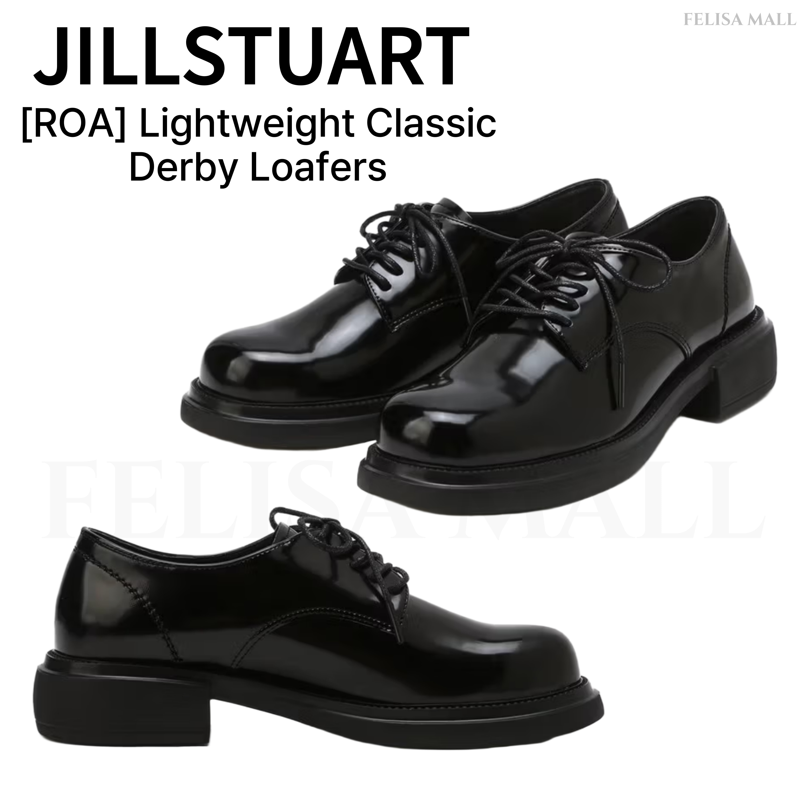 [JILLSTUART] 【ROA】 Lightweight Classic Derby Loafers 韓国人気 韓国ローファー