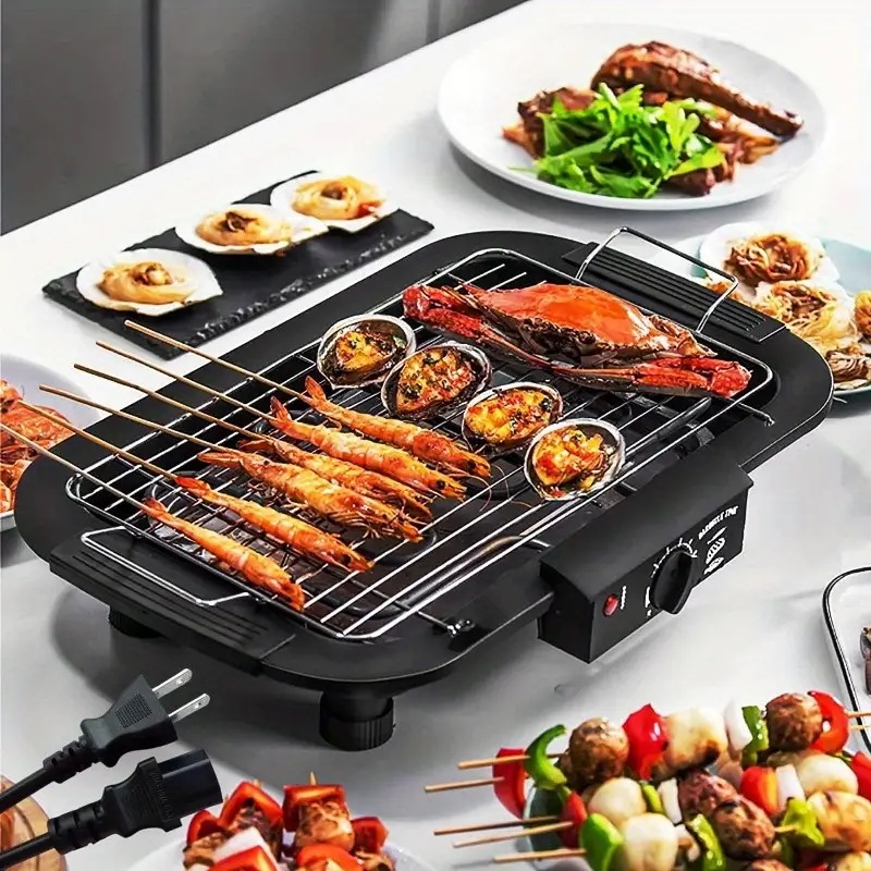 焼き肉プレート 減煙 煙が出ない グリルプレート 電気 油が落ちる バーベキューコンロ用 屋内無煙 食品バーベキューグリル 携帯用バーベキュー コンパクトプレート 焼肉プレート 1800w 高火力 無