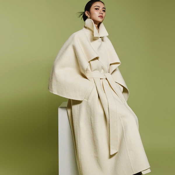 J2511 ハンドメイド ウール コート