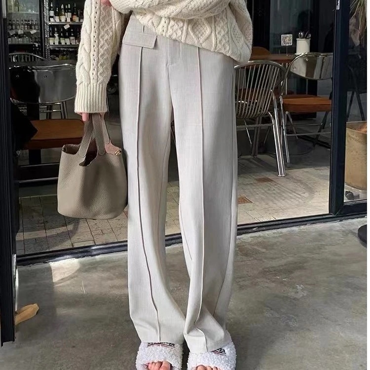 コーデュロイパンツ スラックスパンツ ワイドパンツ 高級感 垂れ感 ゆったり おしゃれ 百掛け ハイウエストスリミング 着痩せ モッピングパンツ 母の日