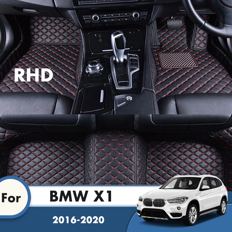 BMW X1 右ハンドル 5席用 3枚 カーフロアマット 2022 2021 2020 2019 2018 2017 2016 車内アクセサリー カーペット 保護