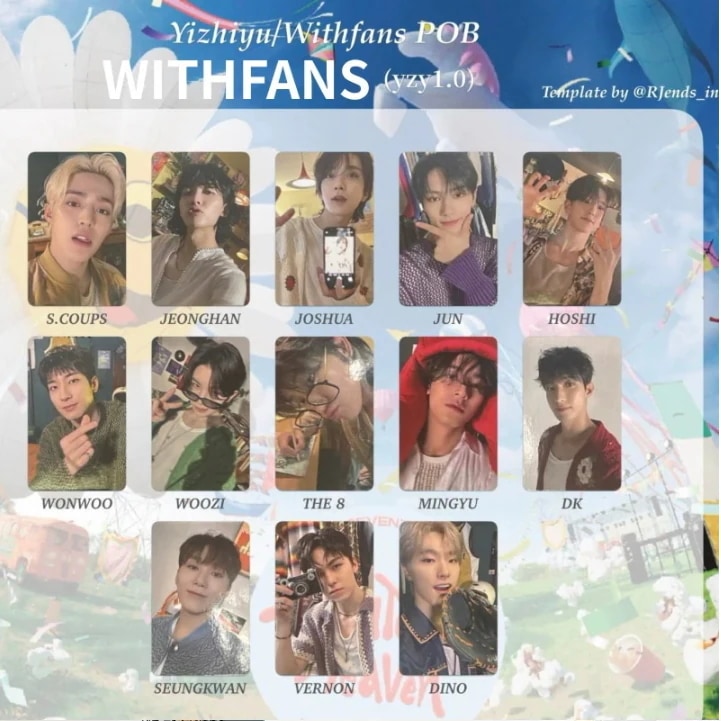 正式品　SEVENTEEN 11th Mini HEAVEN WITHFANS 特典1.0　SEVENTEENTH HEAVEN 13枚セット