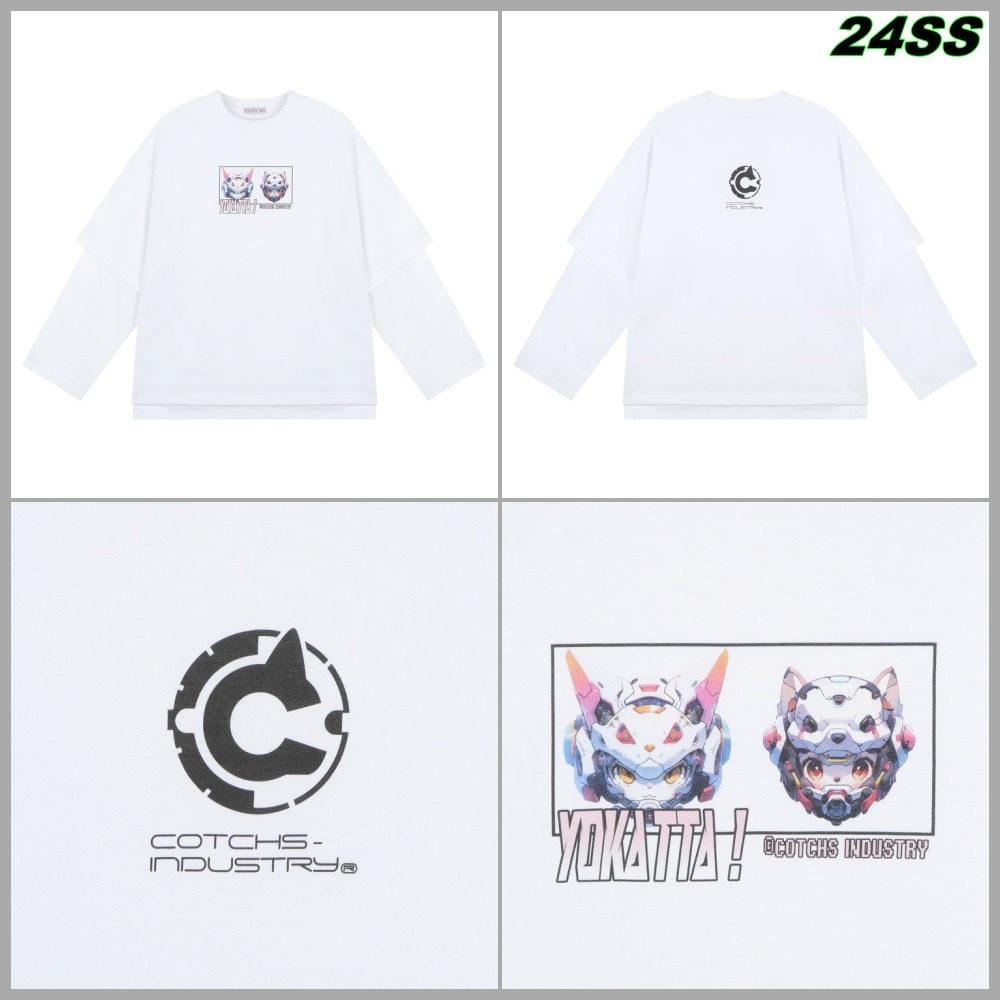【COTCHS】24SS yokatta layerd tee (SUPER BIG)