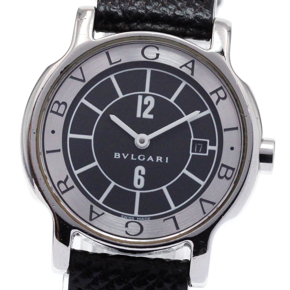 ブルガリ BVLGARI ST29S ソロテンポ デイト クォーツ レディース 保証書付き_819221【中古】 29,250円