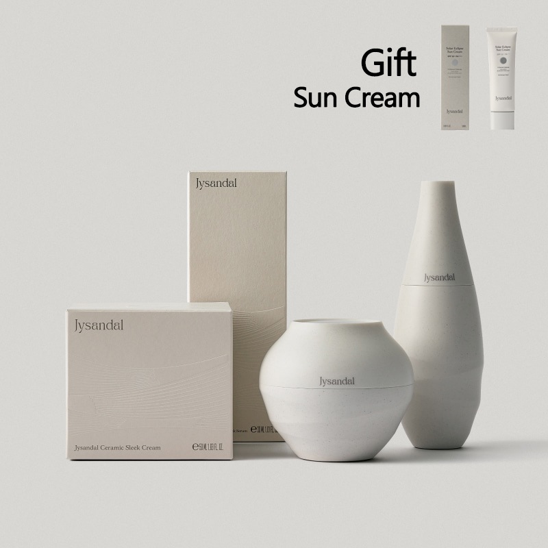 [Sun Cream Event] Ceramic Sleek Serum (30ml) & Sleek Cream (50ml)