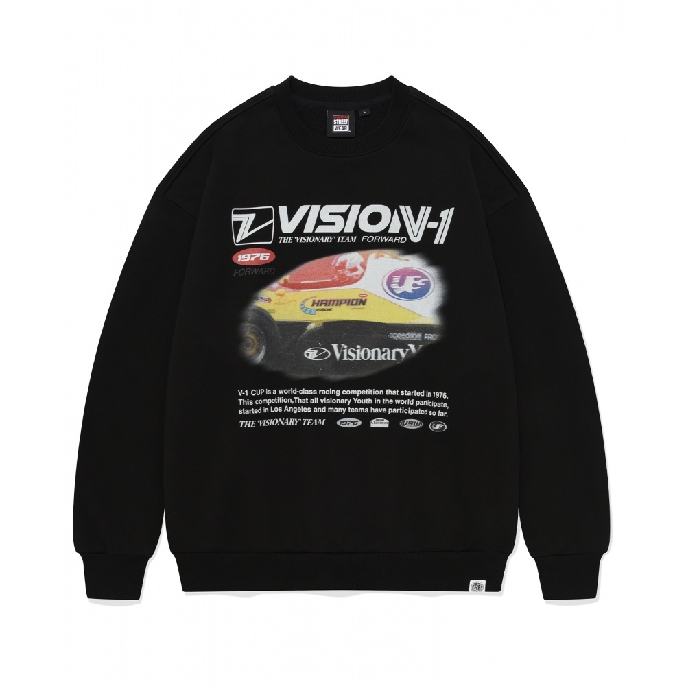 VISION StreetWEAR VSW V-1 スピード クルーネック ブラック