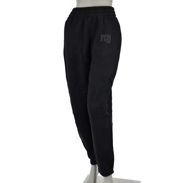 ALEXANDER WANG アレキサンダーワン ESSENTIAL TERRY CLASSIC SWEATPANT /パフロゴ スウェットパンツ/4CC3244399 001