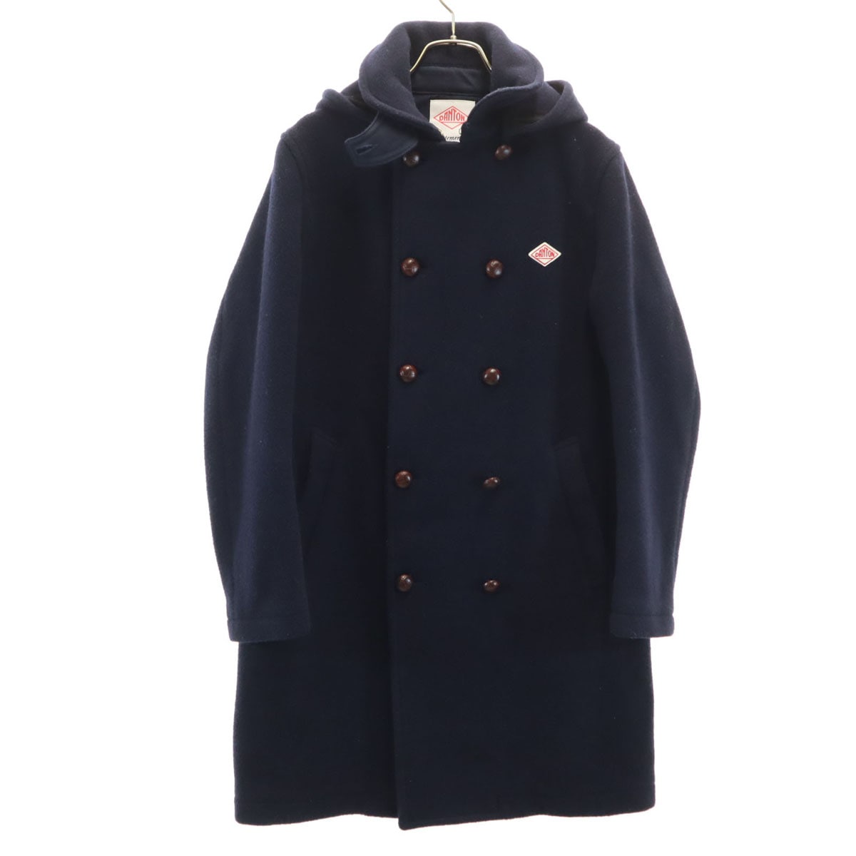 URBAN RESEARCH アーバンリサーチ 別注 コート 38 ネイビー くるみボタン レディース 古着